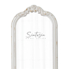30inch Farmhouse Sculpted Oval Entryway Mirror for Wall Decor