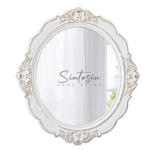 Vintage Oval Wall Mirror 21 x 24 inch
