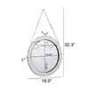 Large Round Mirrors for Wall Decor 19 Inch Rustic Distressed White