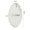 Vintage Sculpted Oval Mirrors for Wall Decor