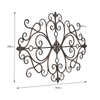 Metal Scroll Wall Decor Rustic Iron Wall Medallion Small Traditional Metal Scroll Wall Art