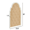 Arched Bulletin Board 36" for Walls Decorative Hanging Message Board Home Decor