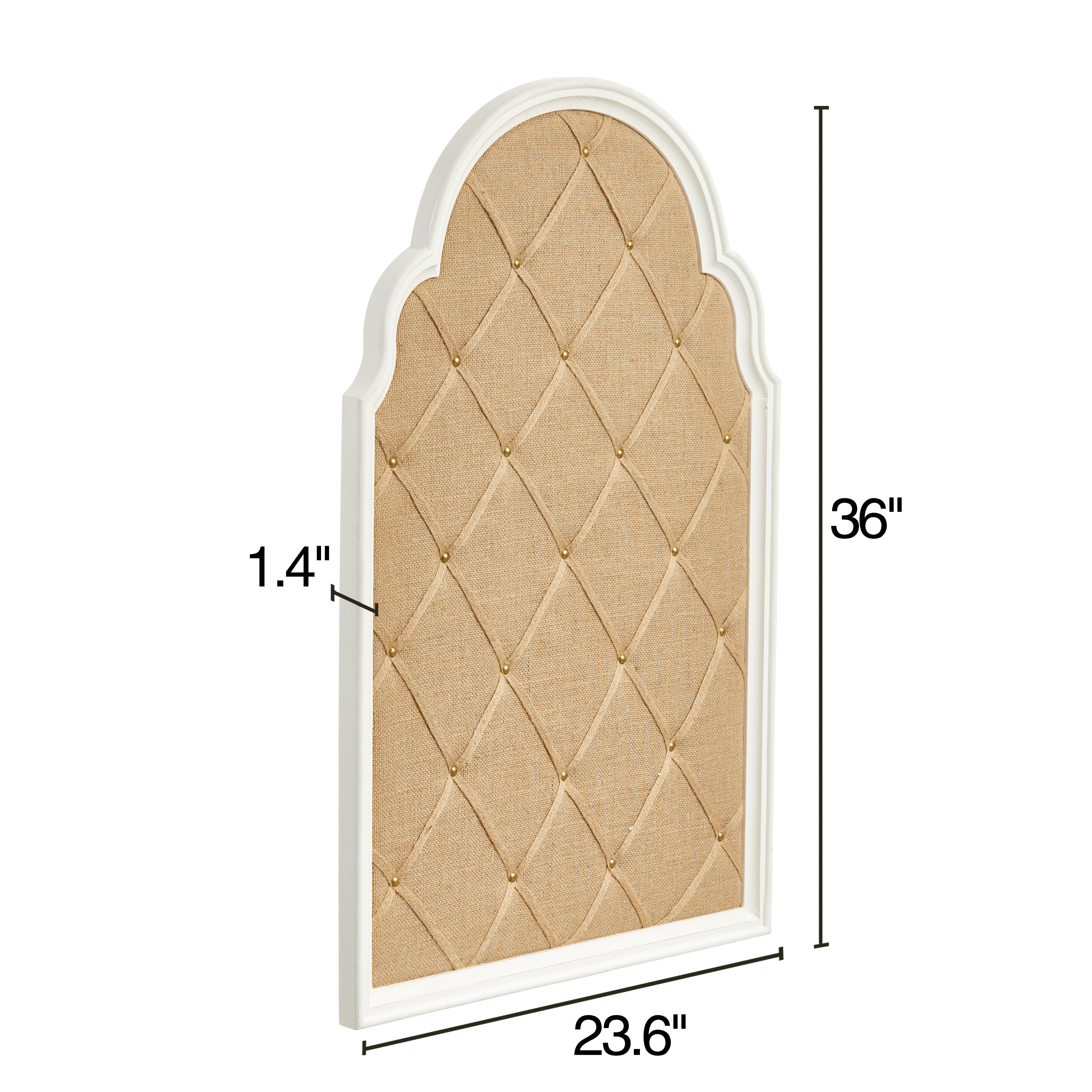 Arched Bulletin Board 36" for Walls Decorative Hanging Message Board Home Decor