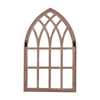 Rustic Arched Window Frame 20 x 32 Inch, Hanging Distressed White Window Pane Wall Decor