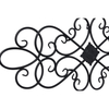 32" Hanging Flower Scroll Metal Wall Art Decor, Living Room Wall Decor