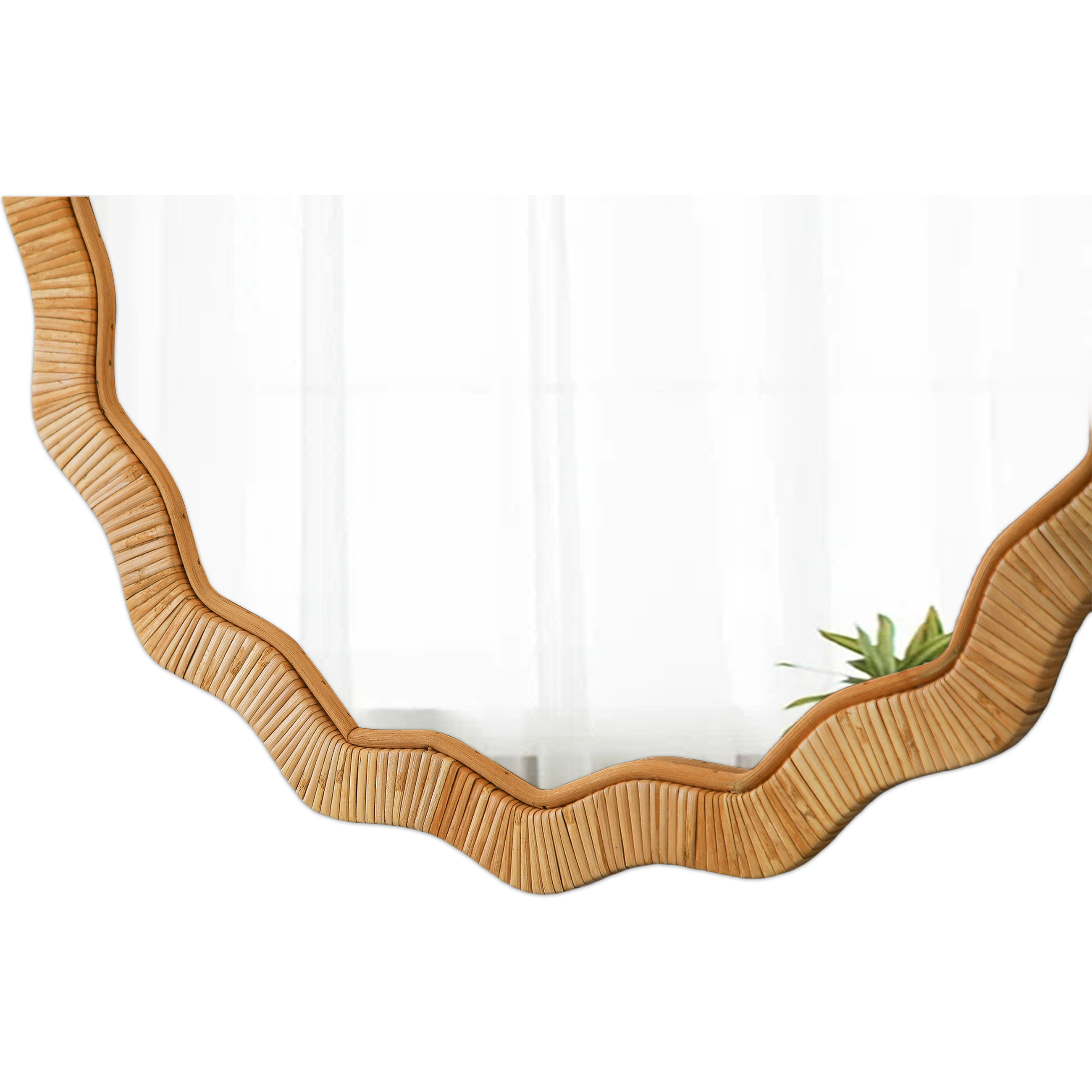 Wall Mirror Rattan Mirror Decor Round Boho Mirror 24in