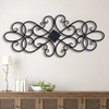 32" Hanging Flower Scroll Metal Wall Art Decor, Living Room Wall Decor