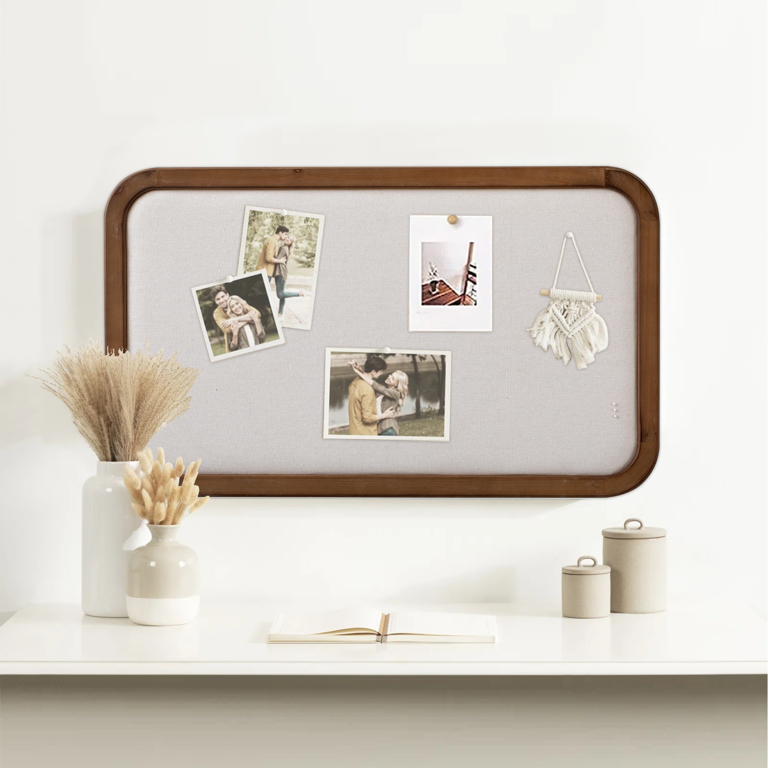 Farmhouse Bulletin Boards for Walls Decorative Hanging Pin Board 30"