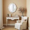 Vintage Oval Wall Mirror 21 x 24 inch
