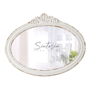 Carvings Rustic Oval Mirrors for Wall 18 X 24 Inch