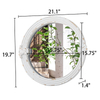 Rustic Round Mirrors for Wall Decor 20 Inch