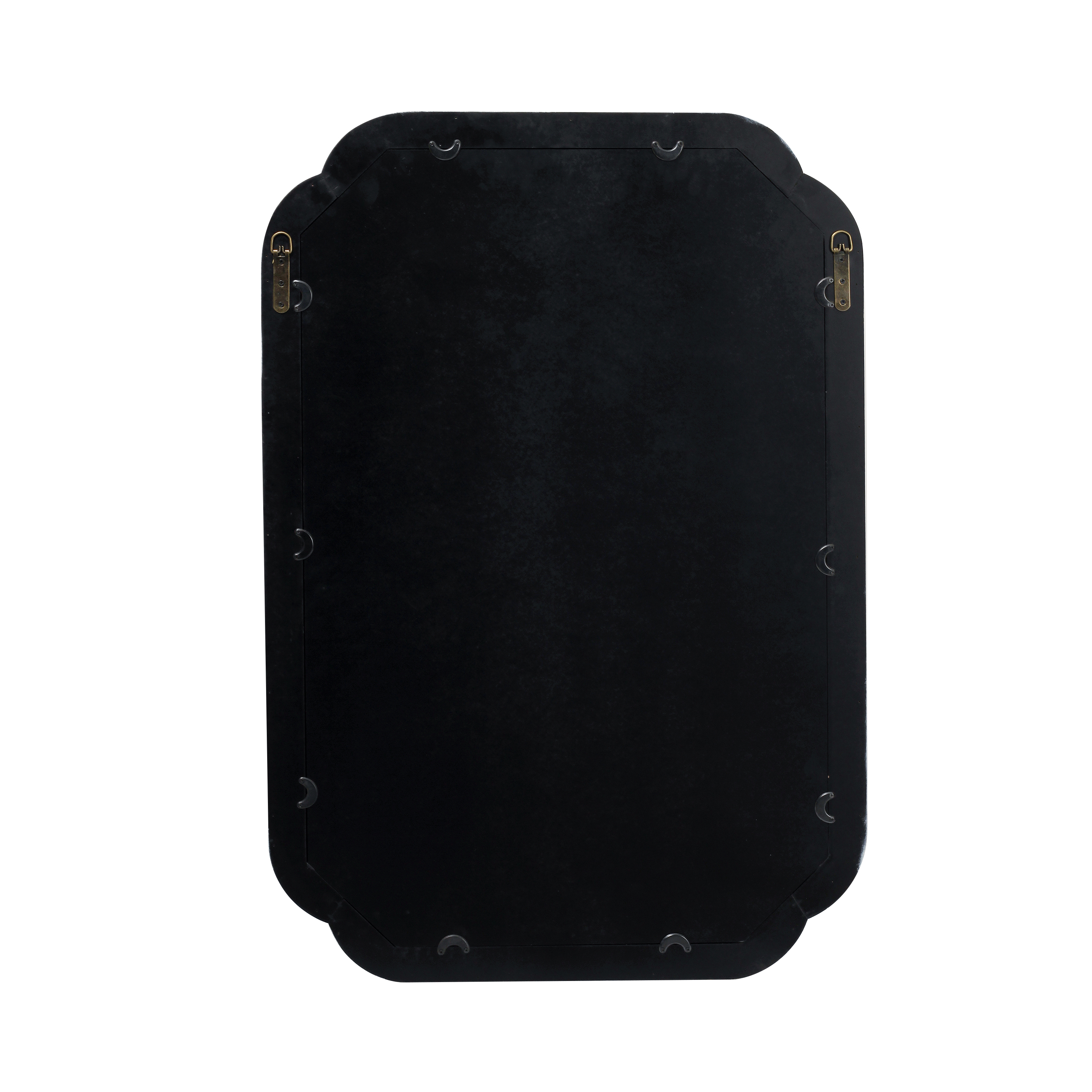 Handmade Distressed White Oval Mirrors - 17x23