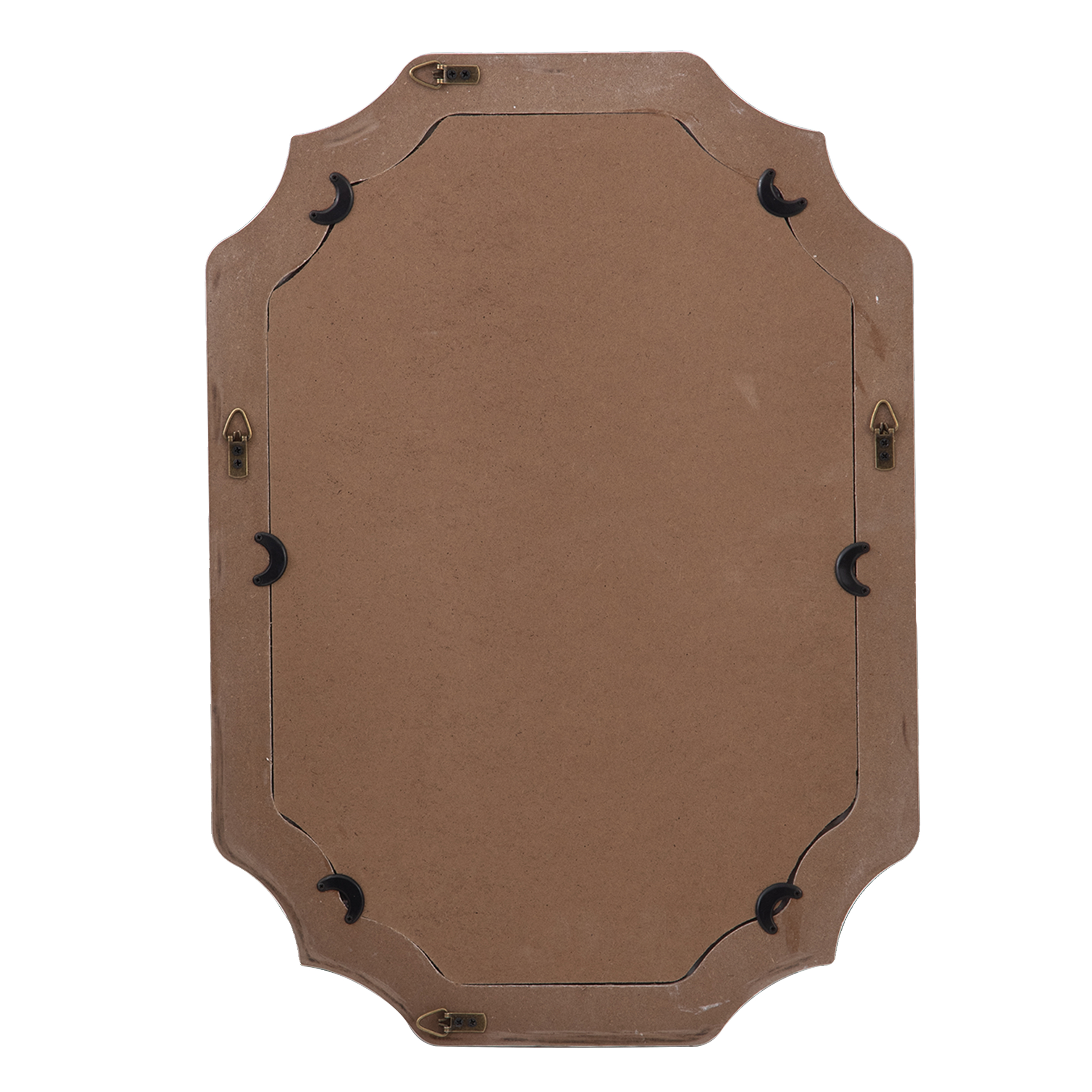 Handmade Distressed White Oval Mirrors - 17x23