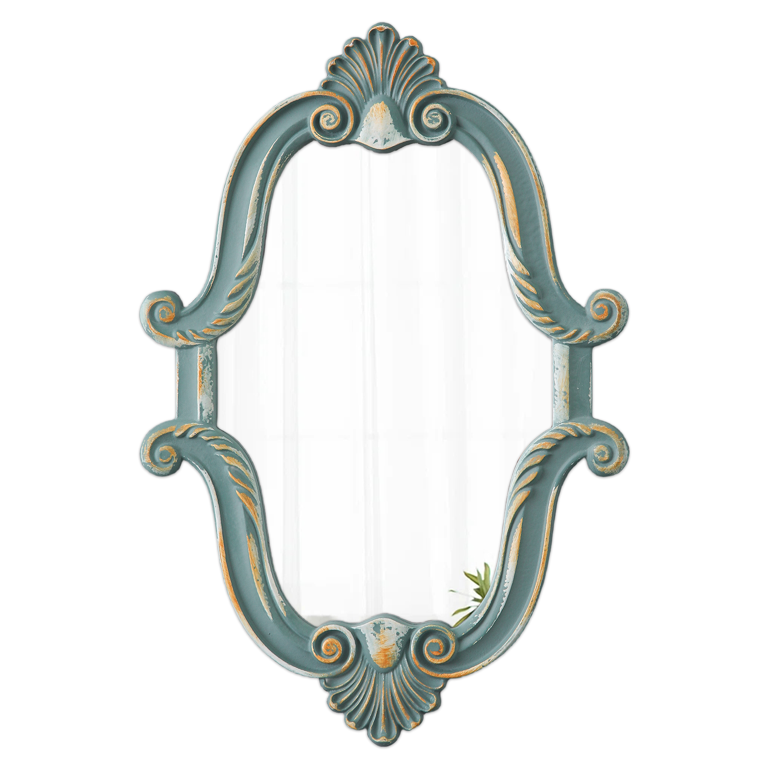 Sintosin Rustic Distressed Wood Framed Mirrors for Wall Decor 16 x 23 inch