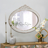 Carvings Rustic Oval Mirrors for Wall 18 X 24 Inch
