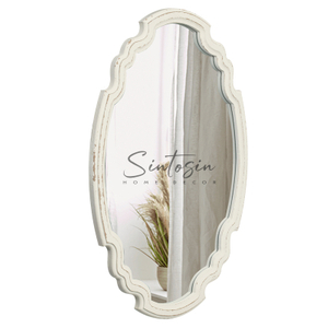 Vintage Sculpted Oval Mirrors for Wall Decor