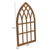 Rustic Wood Arched Window Frame, Hanging Distressed Window Pane Wall Decor