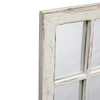 Farmhouse Distressed White Wood Frame Mirror Rectangle for Wall