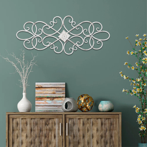 White Metal Wall Art Decor 32