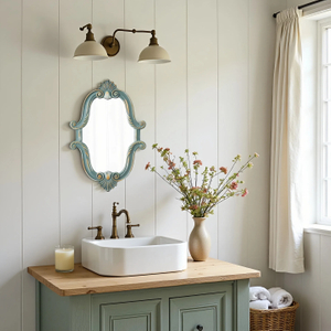 Sintosin Rustic Distressed Wood Framed Mirrors for Wall Decor 16 x 23 inch