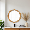 Wall Mirror Rattan Mirror Decor Round Boho Mirror 24in