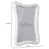 Wood Framed Small Wall Mirror Decor 12 x 9 inches