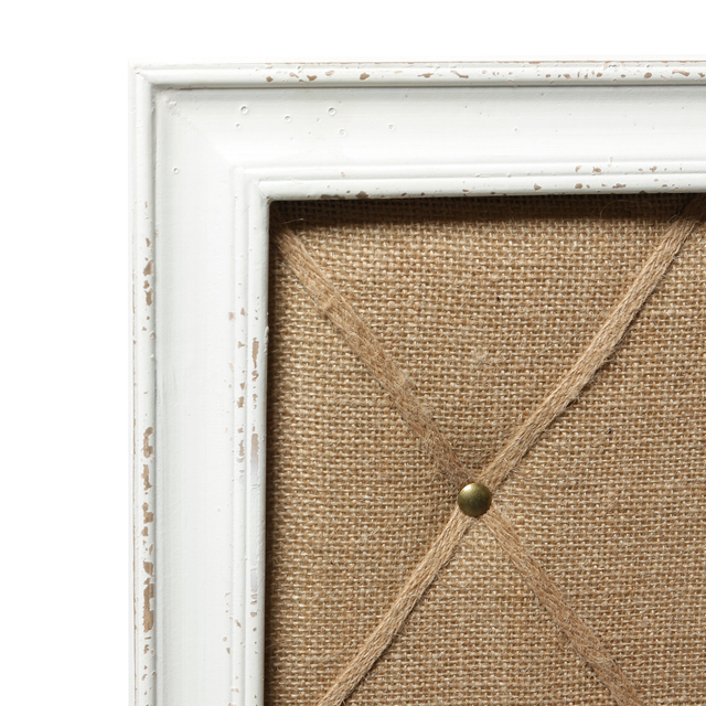 Antique White Bulletin Boards for Walls Decorative Hanging Message Board 27"