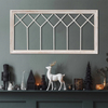 Wood Window Frame Wall Decor Hanging Distressed White Farmhouse Decor