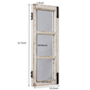 Handmade Wooden Hanging Distressed White Rustic Window Mirrors for Wall Decor
