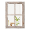 Rustic Distressed Wood Frame Vintage Hanging Mirrors for Wall 11x16
