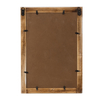 Rustic White Wood Frame Window Mirror Rectangle for Wall