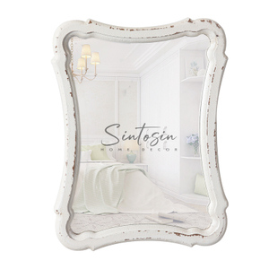 Wood Framed Small Wall Mirror Decor 12 x 9 inches
