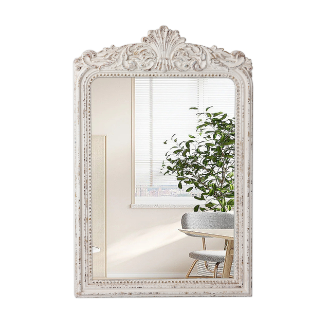 Vintage Wooden Framed Mirrors for Wall Decor 24" x 36" Traditional Wall Mirrors