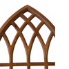 Rustic Arched Window Frame 20 x 32 Inch, Hanging Distressed Wood Window Pane Wall Decor