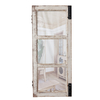 Handmade Wooden Hanging Distressed White Rustic Window Mirrors for Wall Decor