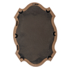 Rustic Scalloped Oval Telescope Mirror 13