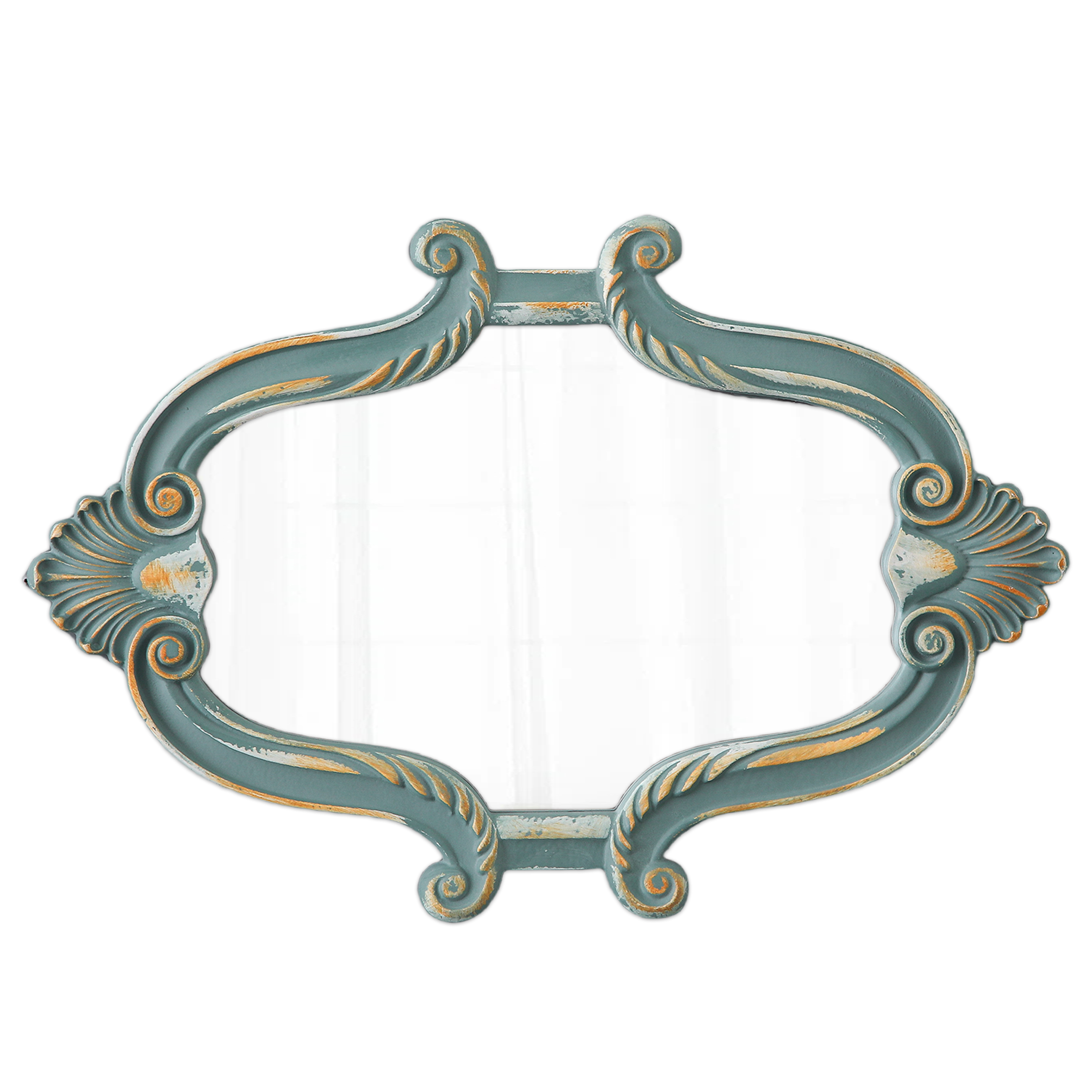 Sintosin Rustic Distressed Wood Framed Mirrors for Wall Decor 16 x 23 inch