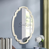 Vintage Sculpted Oval Mirrors for Wall Decor