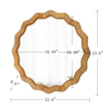 Wall Mirror Rattan Mirror Decor Round Boho Mirror 24in