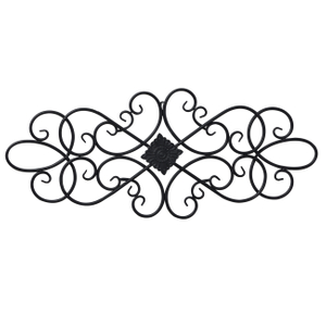 32" Hanging Flower Scroll Metal Wall Art Decor, Living Room Wall Decor