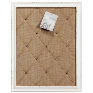 Antique White Bulletin Boards for Walls Decorative Hanging Message Board 27"