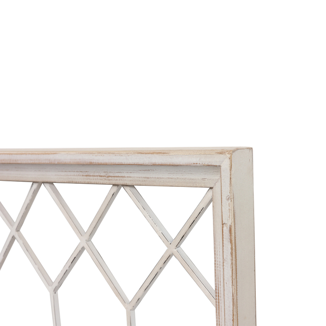 Wood Window Frame Wall Decor Hanging Distressed White Farmhouse Decor
