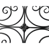 Black Metal Wall Decor 45" x 18"