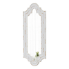 Distressed White Vintage Narrow Mirror 18.1 X 29.9 Inch
