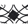 Black Wrought Iron Wall Decor 32" x 13"