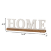 Rustic Home Decor Signs for Tabletop 14 inches, Distressed White