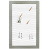 Rustic Chicken Wire Bulletin Board, Grid Wall Panel 18 × 29"