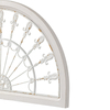 Vintage White Arched Wrought Iron Wall Decor 17 X 30 Inches