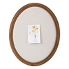 Oval Framed Linen Bulletin Board