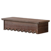 Wood Scalloped Decorative Floating Shelves